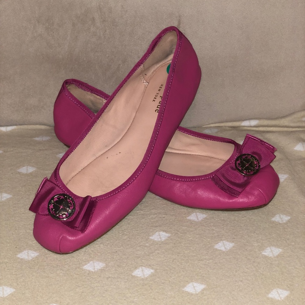 Kate Spade flamingo Pink Fontana Too Ballet Flats size 8 , lightly used
